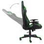 Sedia da Gaming Girevole Verde in PVC