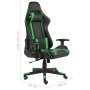 Sedia da Gaming Girevole Verde in PVC