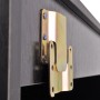 Set Mobili da Bagno con Lavabo 8 pz Nero
