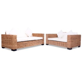 Set Divani 15 pz in Rattan Naturale