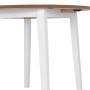 Set da Pranzo 3 pz in MDF e Legno di Hevea Bianco