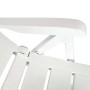 Set da Pranzo da Giardino 5 pz in Plastica Bianco