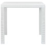 Set da Bistrò 3 pz in Plastica Stile Rattan Bianco