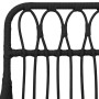 Sedie da Giardino 2pz con Braccioli Nero 56x64x80 cm Rattan PE