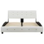 Letto e Materasso MemoryFoam Bianco in Similpelle 120x200cm