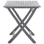 Set da Pranzo per Giardino 5 pz Legno Massello di Acacia Grigio