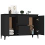 Credenza Nera 104x35x70 cm in Legno Multistrato