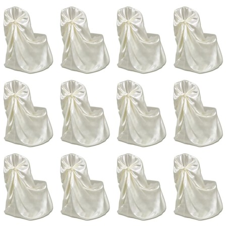 Coprisedie per Feste di Matrimonio 12 pz Crema