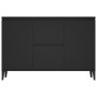 Credenza Nera 104x35x70 cm in Legno Multistrato