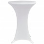 Coperture Verticali per Tavolo 4 pz Ø70 cm Bianco Elastico