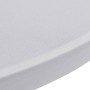 Coperture Verticali per Tavolo 4 pz Ø70 cm Bianco Elastico