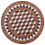 Set Bistrò 3 pz con Mosaico in Ceramica Terracotta