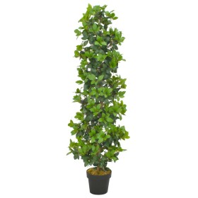 Albero di Alloro Artificiale con Vaso Verde 150 cm