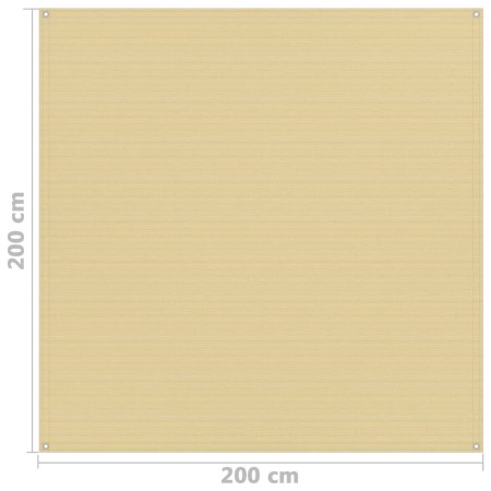 Tappeto da Tenda 200x200 cm Beige