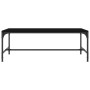Tavolino da Salotto Nero 100x50x35cm Legno Multistrato