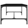 Tavolino da Salotto Nero 100x50x35cm Legno Multistrato