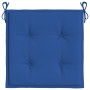 Cuscini per Sedia 4 pz Blu Reale 50x50x3 cm in Tessuto Oxford