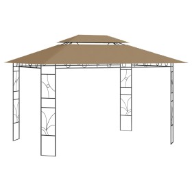 Gazebo 4x3x2,7 m Grigio Talpa 160 g/m²