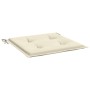 Cuscini per Sedia 6 pz Crema 50x50x3 cm in Tessuto Oxford