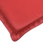 Cuscino per Lettino Rosso 200x60x3 cm in Tessuto Oxford