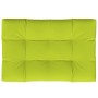 Cuscino per Pallet Verde Brillante 120x80x12 cm in Tessuto