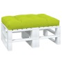 Cuscino per Pallet Verde Brillante 120x80x12 cm in Tessuto