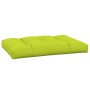 Cuscino per Pallet Verde Brillante 120x80x12 cm in Tessuto