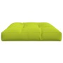 Cuscino per Pallet Verde Brillante 120x80x12 cm in Tessuto