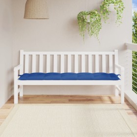 Cuscino per Panca Blu 180x50x7 cm in Tessuto Oxford