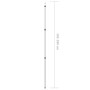 Aste Telescopiche per Tende 102-260 cm 2pz in Alluminio