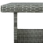 Set Divani da Giardino 6 pz con Cuscini in Polyrattan Grigio