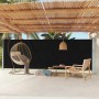 Tenda da Sole Laterale Retrattile per Patio 180x600 cm Nera