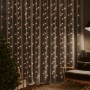 Tenda Luci a Ghiaccioli 3x3m 300 LED Bianco Caldo 8 Funzioni