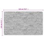 Tappeto Lavabile 120x180 cm Nero e Bianco Antiscivolo