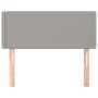 Testiera Grigio Chiaro 80x5x78/88 cm in Tessuto