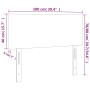 Testiera Grigio 100x5x78/88 cm in Similpelle
