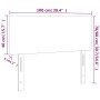 Testiera Crema 100x5x78/88 cm in Tessuto
