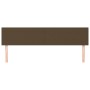 Testiera 2 pz Marrone Scuro 100x5x78/88 cm in Tessuto
