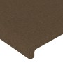 Testiera 2 pz Marrone Scuro 100x5x78/88 cm in Tessuto