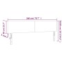 Testiera 2 pz Marrone Scuro 100x5x78/88 cm in Tessuto
