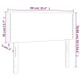 Testiera Marrone Scuro 90x5x78/88 cm in Tessuto