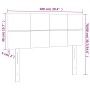 Testiera Grigio Scuro 100x5x78/88 cm in Tessuto
