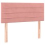 Testiera Rosa 80x5x78/88 cm in Velluto