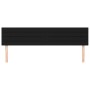 Testiere 2 pz Nero 100x5x78/88 cm in Tessuto