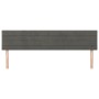 Testiera 2 pz Grigio Scuro 90x5x78/88 cm in Velluto