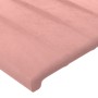 Testiera Rosa 80x5x78/88 cm in Velluto