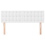 Testiere 2 pz Bianche 72x5x78/88 cm in Similpelle