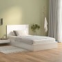 Testiera per Letto Bianco Lucido 120x1,5x80cm Legno Multistrato