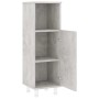 Mobile da Bagno Grigio Cemento 30x30x95 cm in Legno Multistrato