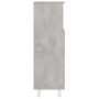 Mobile da Bagno Grigio Cemento 30x30x95 cm in Legno Multistrato